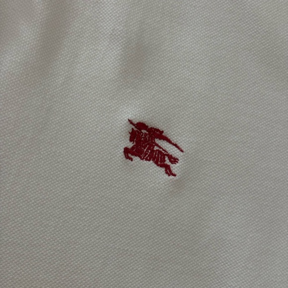 BURBERRY White Polo Shirt - Picture 2 of 4